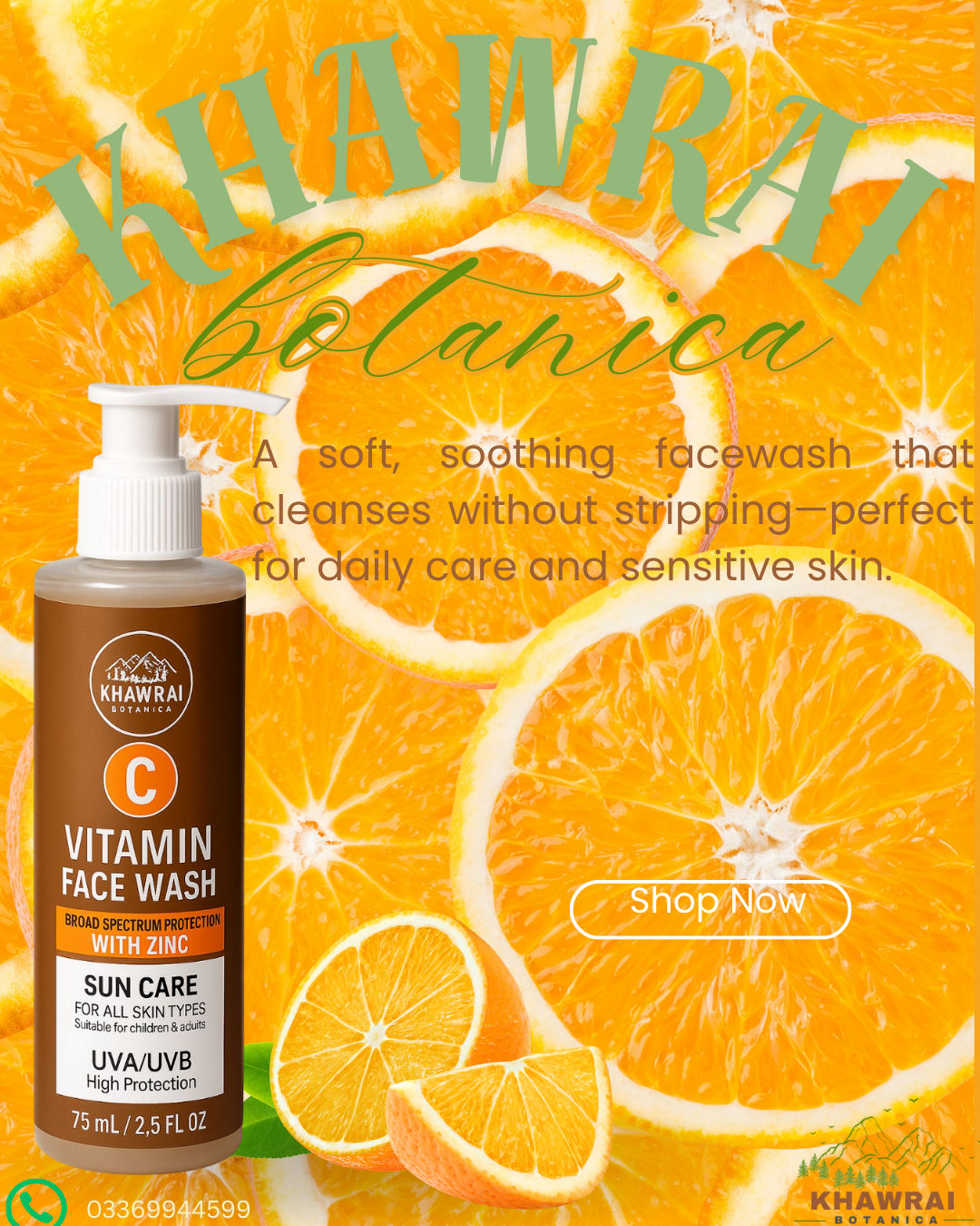 Khawrai Botanica Vitamin C Face Wash