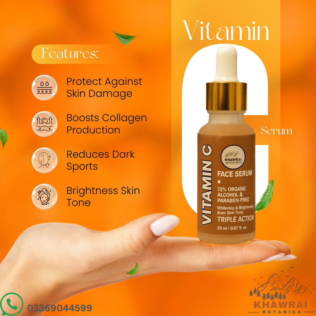 Khawrai Naturals Vitamin C Face Serum – 20ml
